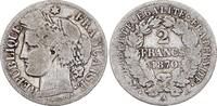 France 2 francs 2 Francs Cérès - 1870 Grand A Paris - Argent -