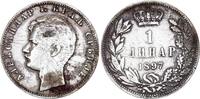 Serbie 1 dinara 1 dinara - Alexandre I - 1897 -