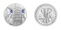 Autriche 20 euros La sérénité de l'Eléphant - 20 Euros Argent BE 2022 - Eyes of the World -