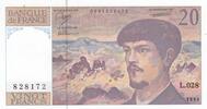 France 20 francs 20 Francs - Debussy - 1990 - Série L.028 -