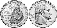 USA 1/4 Dollar 1/4 Dollar - Washington Quarter - Zitkala Sa - D Denver - 2024 -