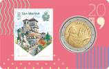 Saint-Marin 2 euros Coincard n°04 + Timbre - 2 Euros 2019 -