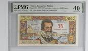 France 50 nf sur 5000 francs 50 NF sur 5000 Francs - Henri IV - 05-03-1959 - Série S.100 - PMG 40 -
