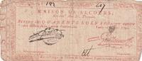 France 40 sols 40 sols - Maison de secours, rue des filles St. Thomas - 05-10-1791 -