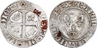 blanc guénar 1389 Frankreich 1 Blanc Guénar, Charles VI - ND (1380-1422) - various dates and mintmark IV / S+