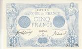 France 5 francs 5 Francs - Bleu - 23-06-1916 - Série X.12519 -