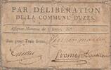 France 3 livres 3 Livres - Gard - Commune de Uzès - 1791 -