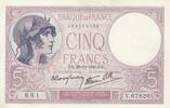 France 5 francs 5 Francs - Violet - 26-12-1940 - Série V.67826 -