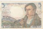 France 5 francs 5 Francs - Berger - 23-12-1943 - Série N.113 -