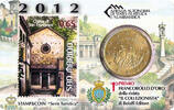 Saint-Marin 50 centimes Chiesa di San Francesco - 50 centimes 2012 Coincard + Timbre -