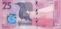 Seychelles 25 rupees 25 Rupees - Shama des Seychelles - 2016 - Série BD -