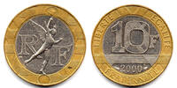 France 10 francs 10 Francs Génie de la Bastille - 2000 Frappe BE - issu de coffret -