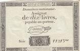 France 10 livres 10 Livres - Filigrane République - Sign. Taisaud - 24-10-1792 - Série 11213 -