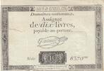 France 10 livres 10 Livres - Filigrane République - Sign. Taisaud - 24-10-1792 - Série 8370 -