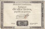 France 10 livres 10 Livres - Filigrane République - Sign. Taisaud - 24-10-1792 - Série 6073 -