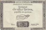 France 10 livres 10 Livres - Filigrane République - Sign. Taisaud - 24-10-1792 - Série 7894 -