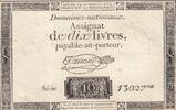 France 1792 10 Livres - Filigrane République - Sign. Taisaud - 24-10-1792 - Série 13027 TTB
