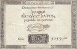 France 10 livres 10 Livres - Filigrane République - Sign. Taisaud - 24-10-1792 - Série 12152 -
