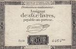 France 10 livres 10 Livres - Filigrane République - Sign. Taisaud - 24-10-1792 - Série 4464 -