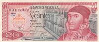 Mexique 20 pesos 20 Pesos - J. Morelos - 08-07-1977 - Série DH -