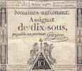France 10 sous 10 Sous - Femmes - 04-01-1792 - Sign. Guyon - Série 24 -