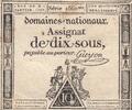 France 10 sous 10 Sous - Femmes - bonnet phygien - 04-01-1792 - Sign. Guyon - Série 1560 -