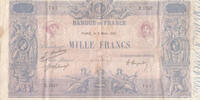 France 1000 francs 1000 Francs - Rose et Bleu - 09-03-1921 - Série Z.1537 -