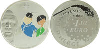 France 1,50 euros 1,5 Euros - Tintin et Chang - 2007 - Colorisée - Argent - Frappe BE - avec boite et certificat -