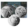 Andorre Blister 2 X 1 25 € ANDORRE 2021 - Pont de la Margineda et Narcisse des poètes -