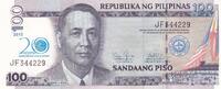Philippines 100 piso 100 Piso - Manuel A. Roxas - 2013 - Série JF -
