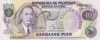 Philippines 100 piso 100 Piso - Manuel Roxas - Banque centrale - 1978 - Série DN -