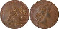 France 1 jeton Tresor Royal, Louis XV - Jeton Cuivre 1745 TB+
