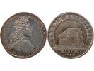 France 1 jeton Galères Royales, Louis Alexandre De Bourbon, Compte De Toulouse - Jeton Argent 1737 -
