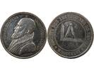 France 1 jeton Societe des Architectes de Nantes, Philibert Delorme - Jeton Argent 1846 - Poincon Abeille (1860-1879) -