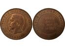 France 1 jeton Napoleon III, Visite Impériale de Lille - Module De 10 Centimes - 23 Et 24 Septembre 1853 -