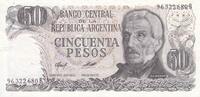 Argentine 1974 50 Pesos - J. San Martin - Jujuy - 1976 - Série B NEUF