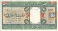 Mauritanie 500 ouguiya 500 Ouguiya - Mine - Paysans - 28-11-2002 - Série L.016 -