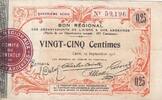 France 25 centimes 25 Centimes - Laon - Bon Régional - 19-09-1915 - Quatrième série -