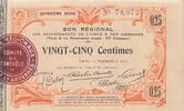 France 25 centimes 25 Centimes - Laon - Bon Régional - 19-09-1915 - Quatrième série -