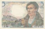 France 5 francs 5 Francs - Berger - 05-08-1943 - Série X.59 -
