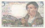 France 5 francs 5 Francs - Berger - 05-08-1943 - Série W.62 -