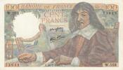France 100 francs 100 Francs - Descartes - 20-07-1944 - Série W.103 -
