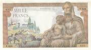 France 1000 francs 1000 Francs - Déesse Déméter - 20-06-1942 - Série V.628 -