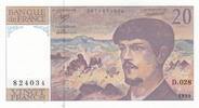 France 20 francs 20 Francs - Debussy - 1990 - Série D.028 - Fauté -