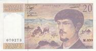 France 20 francs 20 Francs - Debussy - 1990 - Série M.030 - Fauté -