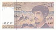 France 20 francs 20 Francs - Debussy - 1992 - Série T.036 -