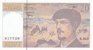 France 20 francs 20 Francs - Debussy - 1997 - Série K.063 -