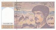 France 20 francs 20 Francs - Debussy - 1997 - Série W.063 -