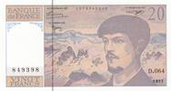 France 20 francs 20 Francs - Debussy - 1997 - Série D.064 -
