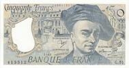 France 50 francs 50 Francs - Quentin de la Tour - 1988 - Série G.51 - Fauté -